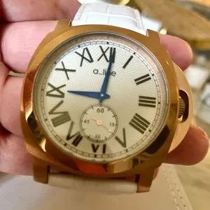 A_Line Pyar White Leather Rose Gold Watch Womans A_Line | Accessories | Aline Pyar White Leather Rose Gold  main image 2